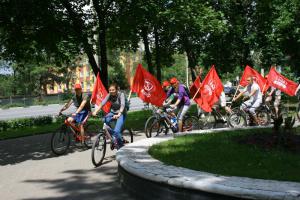 Велопробег в защиту памятника В.И.Ленина