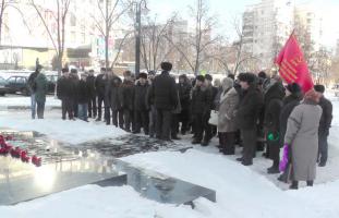 Возложение цветов к памятнику Ленина Белгород