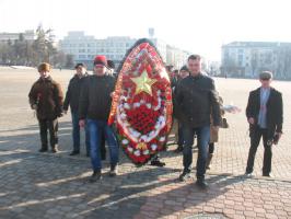 Белгородские коммунисты и их союзники 23 февраля почтили память героев Красной Армии