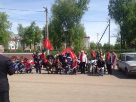 Белгородская область: Молодые коммунисты и комсомольцы Валуйского района провели массовый мотопробег, посвящённый 70-летию Победы!