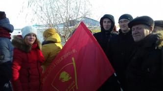 Старооскольские комсомольцы приняли усастие в праздновании дня освобождения п. Чернянка