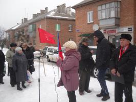 Шебекинцы провели митинг в поддержку П.Н. Грудинина