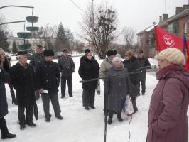 Шебекинцы провели митинг в поддержку П.Н. Грудинина