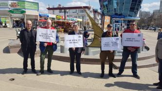Коммунисты Белгородской области вышли на пикеты в поддержку Г.А.Зюганова
